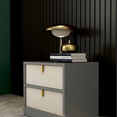 Modern Minimalist Furniture Wooden Bedroom Nightstand 0332
