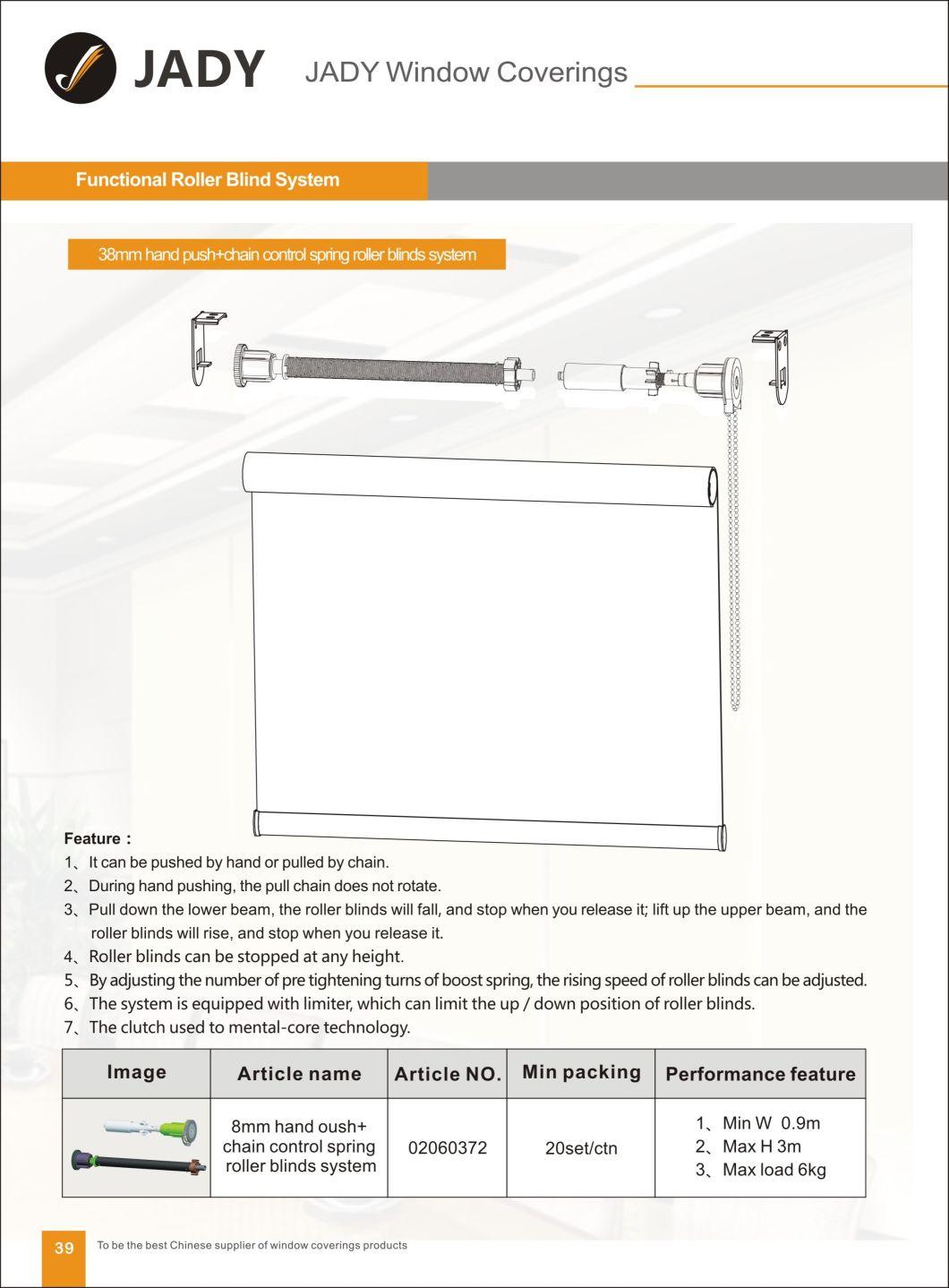 38mm Multi-Function Spring Roller Blinds Components for Window Blinds