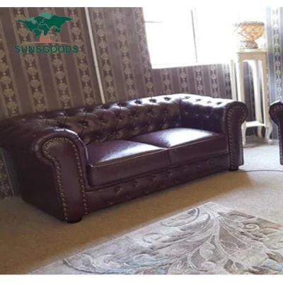 Customized Living Room Home Furniture Genuine Leather Sofa Set