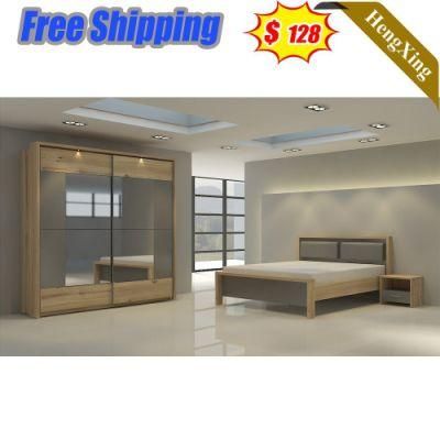 Luxury Modern Bedroom King Size Solid Wood Frame Furniture Beds