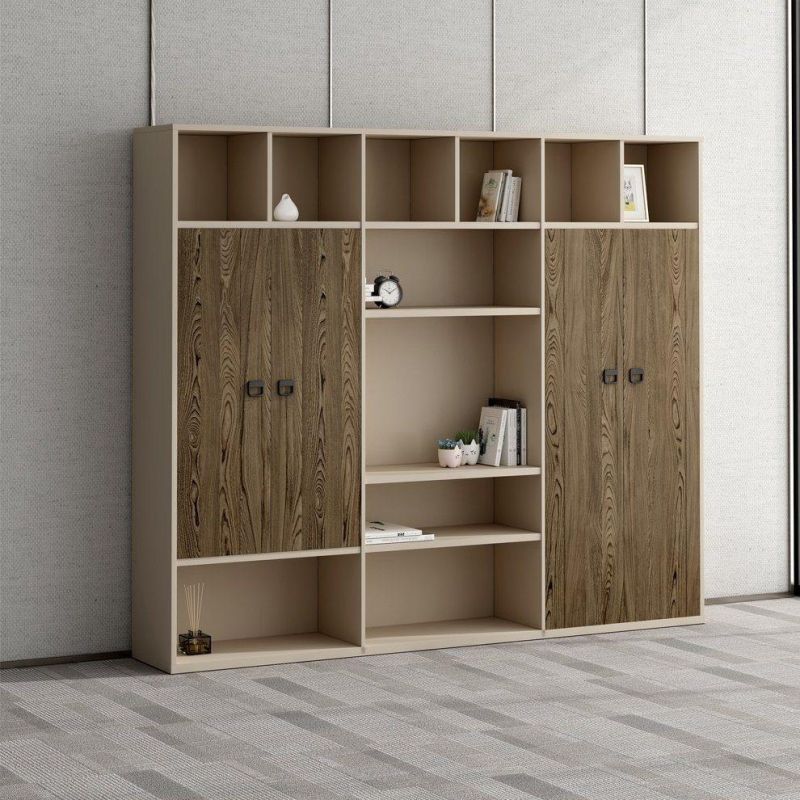 Modern Wooden Office File Book Shelf Wardrobe Display Cabinet Wholesale
