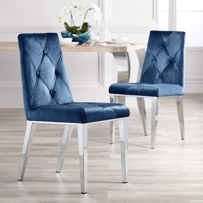 Modern UK Black Velvet Dining Room Chair for Home Furniture