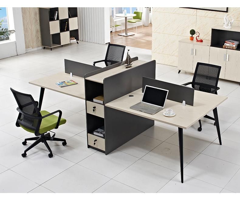 Modern Office Furniture Table Combination Four Screen Partition Panel Furniture