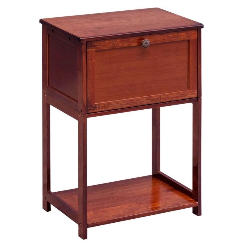 Modern Storage Cabinet Bedside Furniture & Accent End Table Chest for Home, Bedroom Accessories, Office, College Dorm