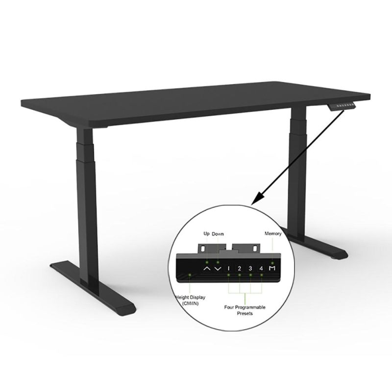 Wholesale Market Electric Height Adjustable Sit Stand Table Smart Stand up Computer Desk Workstation Office Home Furniture Dual Motor Automatic Standing Desk