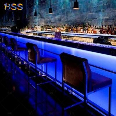 Exclusive Marble Remote Control Colorful Illuminated LED Bar Counter
