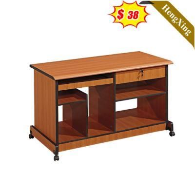 Simple Office Desks Rectangular Side Table with Wheels Corner Desk Office Furniture