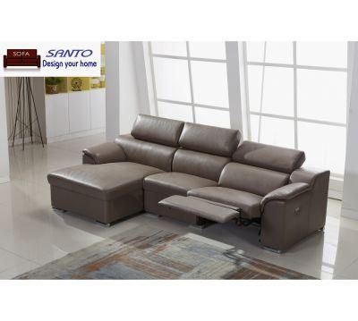 2019 Living Room Furnitures Contemporary Modern Reclining Sofa Leather Sofa
