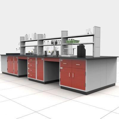 High Quality &amp; Best Price Physical Steel Lab Furniture with Top Glove Box, Wholesale Biological Steel Lab Bench/