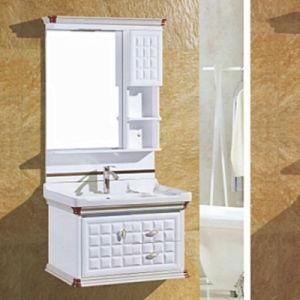 2019 Modern Style White PVC Bathroom Vanity Cabinet