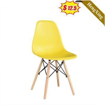 European Style Commercial Home Furniture Wooden Legs Dining Room PP Seat Chairs