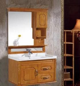 Brief Style Modern Bathroom Furniture Oak Wood Bathroom Cabinet 8806