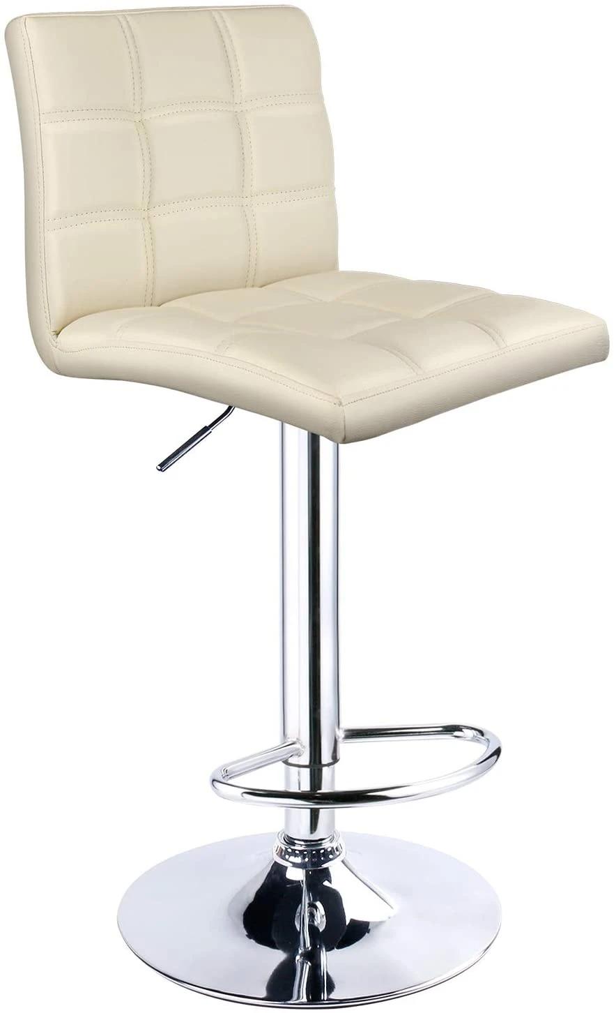 High Quality Modern Fashion Soft PU Leather Adjustable Kitchen Bar Chairs