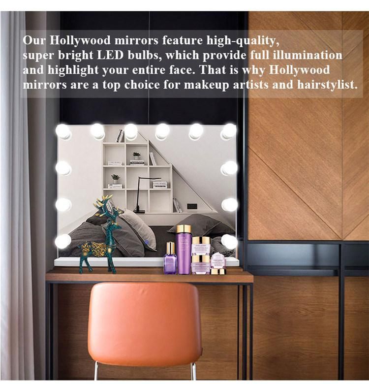 Hollywood Framed Large Full Length Floor Vanity Home Decor Mirror with Lights