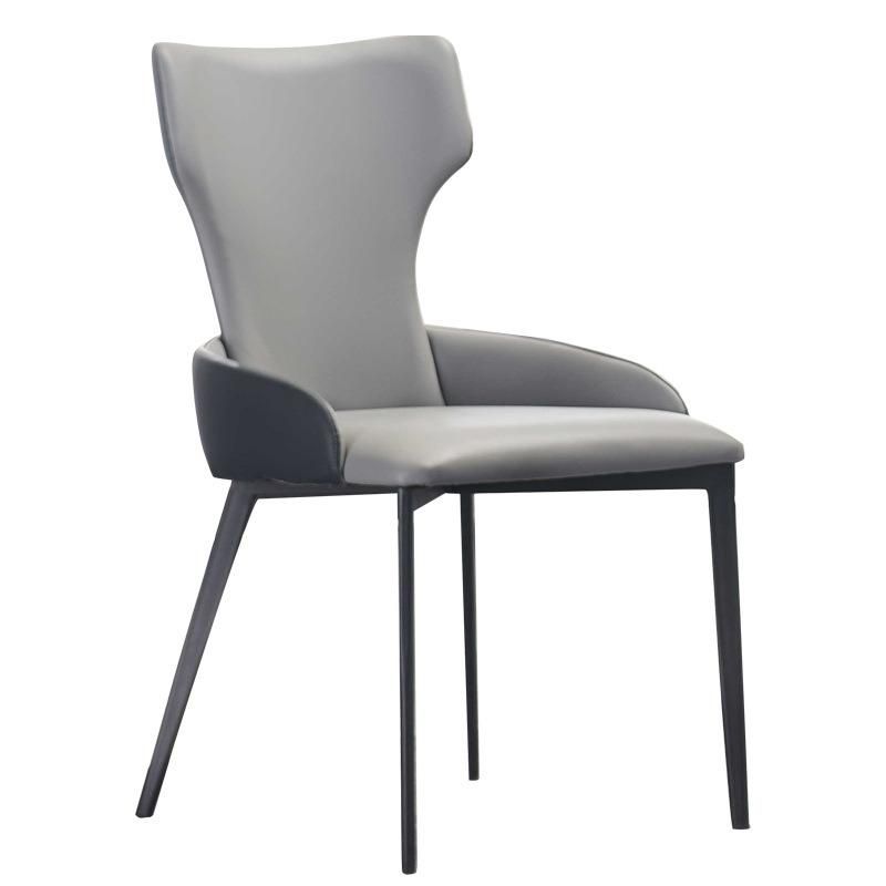 Modern Luxury Hotel Furniture Metal Legs Leather Office Dining Chairs