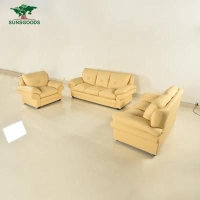 Factory Supply Sofa Genuine Leather Couches Modern Hotel Bedroom Furniture Set