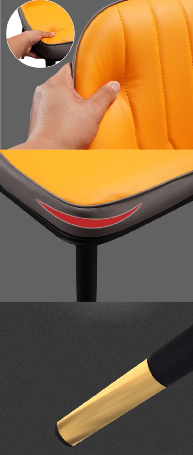Modern Household Soft Chair Dining Chair in Different Colors