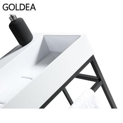 Hot Goldea New Hangzhou Bathroom Furniture Vanity Wooden Mirror Cabinets Basin Cabinet