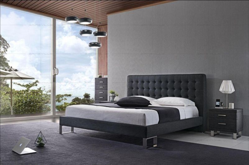 Hot Sale China Wholesale Bedroom Home Furniture King Size Bed Single Bed Gc1633