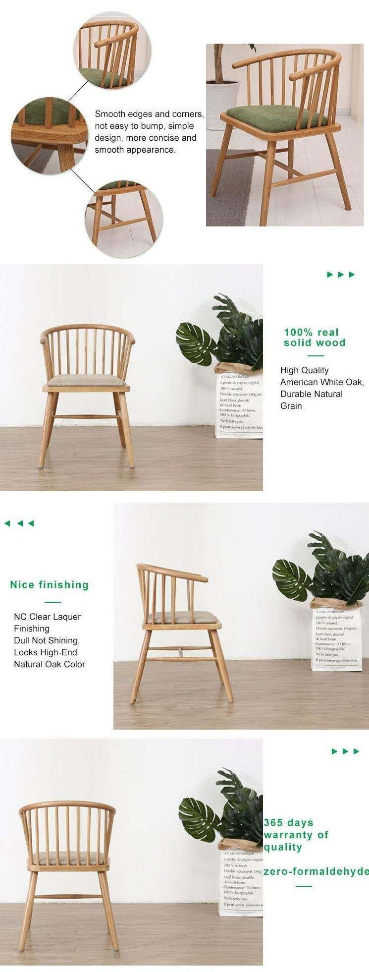 Furniture Modern Furniture Chair Home Furniture Wooden Furniture North Europe Contemporary Designer Real Wood Solid Oak Modern Commercial Hotel Dining Arm Chair