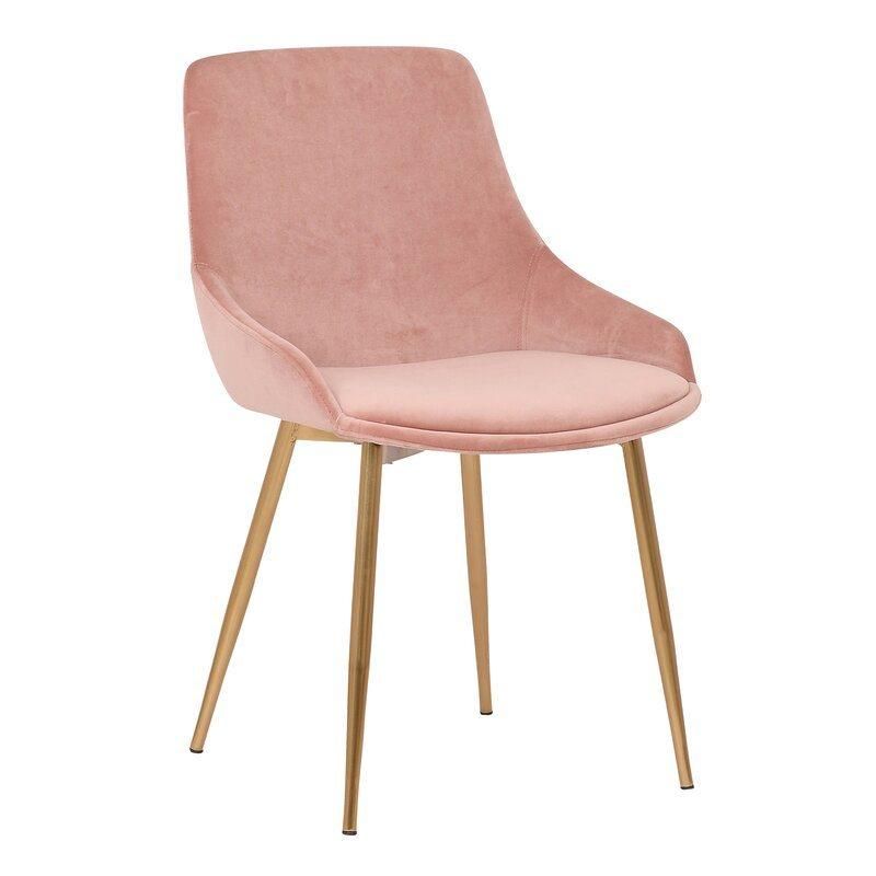 Modern Hotel Dining Chair with Velvet Fabric