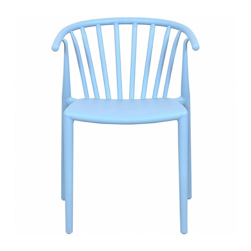 Wholesale Outdoor Furniture Modern Style Garden Furniture Union Plastic Chair Eco-Friendly PP Armrest Dining Chair