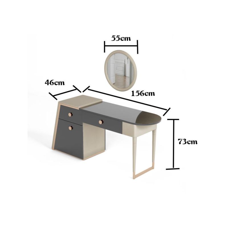 Modern European Design High Quality Home Furniture Bedroom Excellent Dresser with Mirror