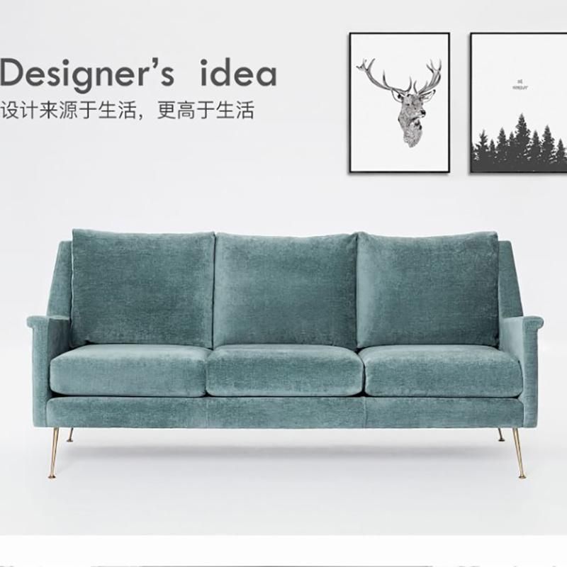 Modern Home Sofas Furniture Set Velvet Chesterfield Sofa for Living Room