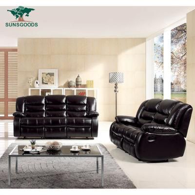 Chinese Sofa Furniture Factory Wholesale PU Leather Recliner Sofa Home Furniture