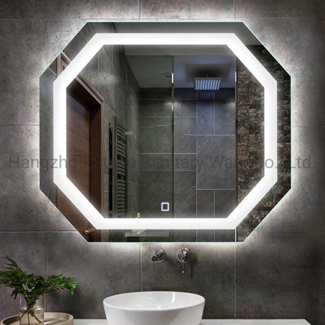 LED Bathroom Mirror Illuminated with Defogger and Dimming