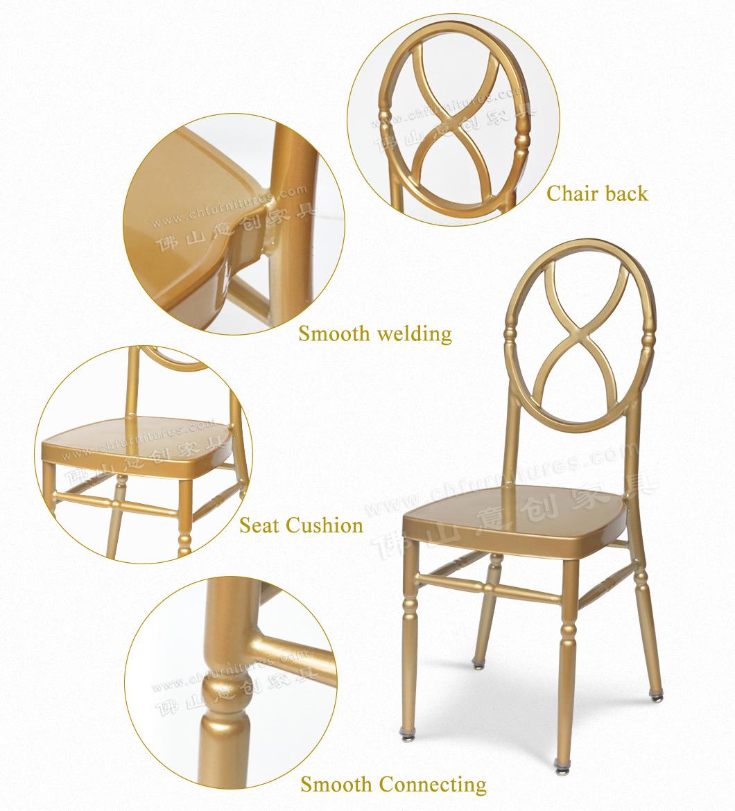 Yc-190-01 Foshan Wholesale Cheap Used Metal Gold Chiavari Chairs for Wedding and Event