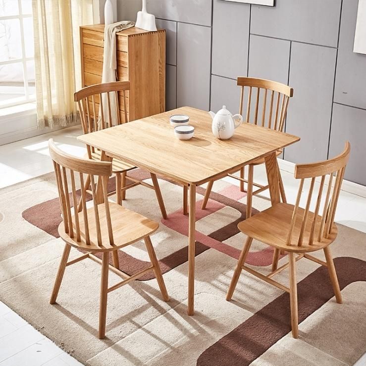 Solid Wood Square Table for Dining Room