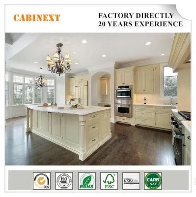 Home Furniture White Modern Kitchen Cabinets All Wood Project