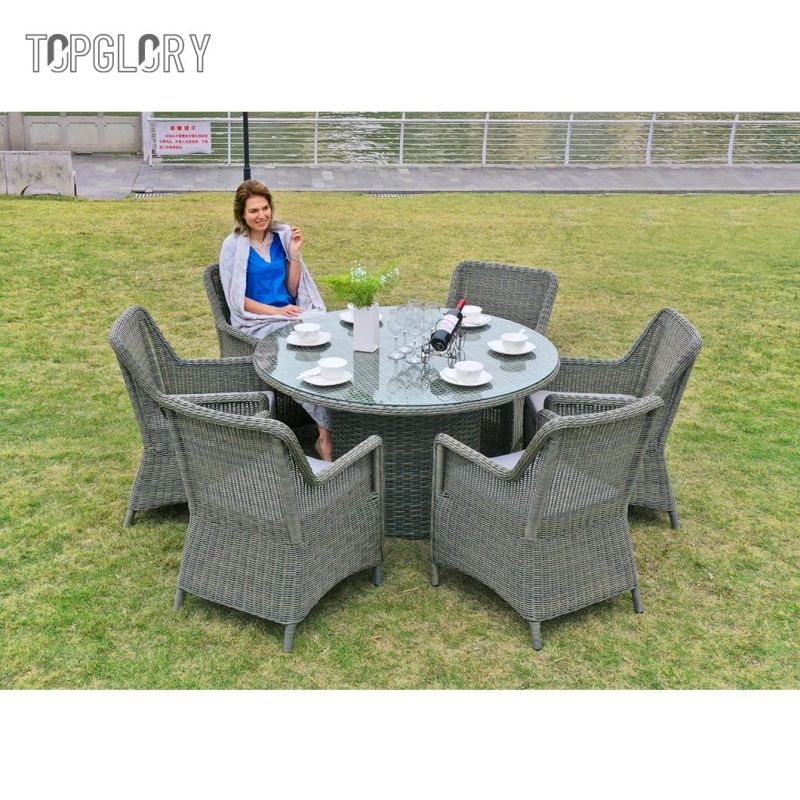 Wholesale Home Hotel Apartment Wicker Furniture Restaurant Outdoor Rattan Chair and Table