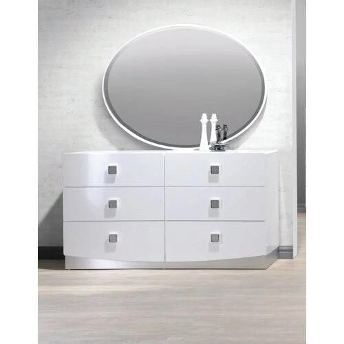 Nova Modern Nordic Style Oval Dresser Make up Table with Mirror