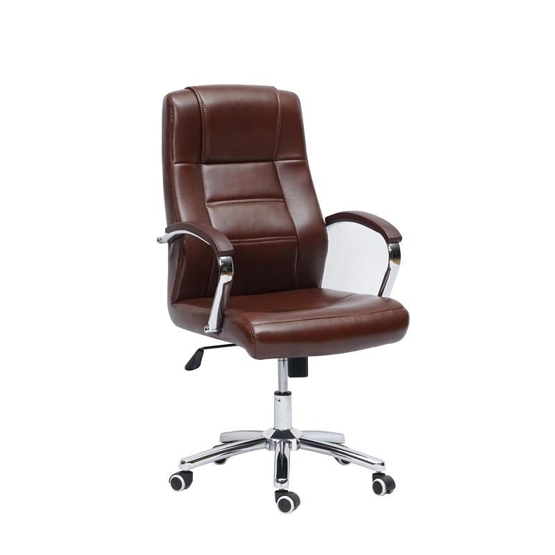 Ergonomic Revolving Boss PU Leather Nordic High Back Boss Office Chair