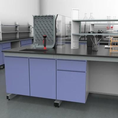 Wholesale Custom Chemistry Steel Lab Furniture with Power Supply, Good Quality, Good Price Physical Steel Lab Bench/