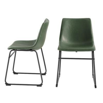 Dining Chairs Modern Stylish PP Plastic Chairs with Metal Legs Modern Chair