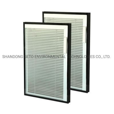 Building Door Double Glazed Glass Office Hollow Blinds