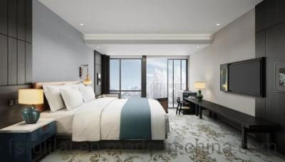 Custom Made 5 Star Sofitel Dubai Hospitality Project Modern Bed Room Furnishings Wooden Hotel Bedroom Furniture Set