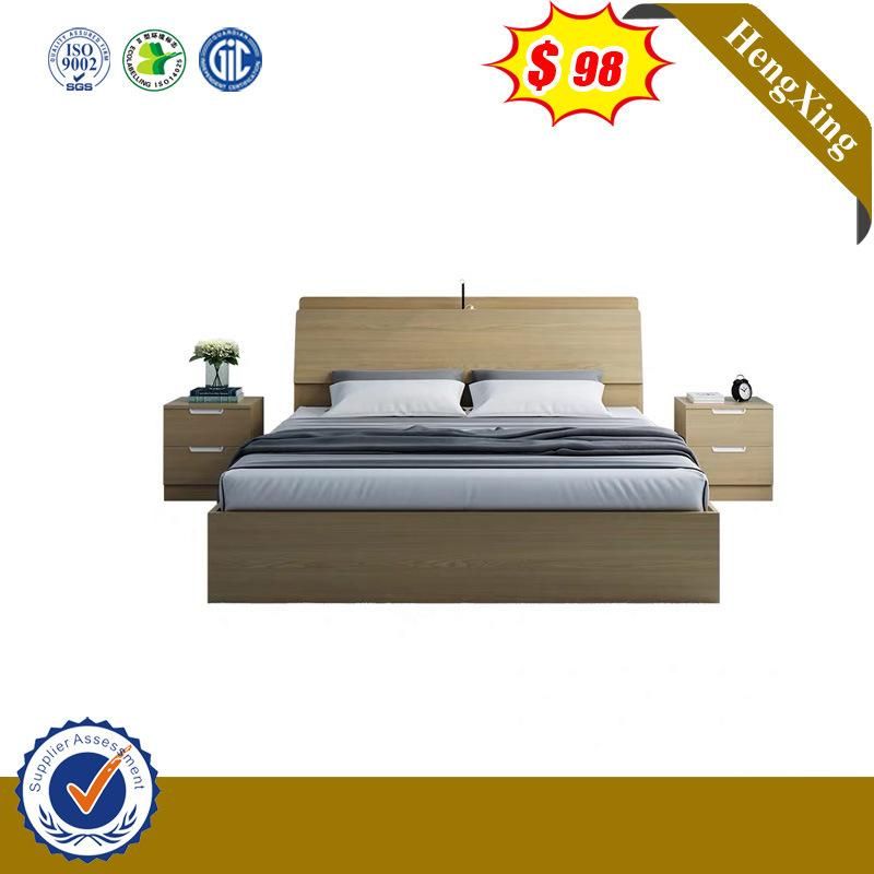 New Design Luxury Modern Double Customized Wooden King Bedroom Furniture Bed