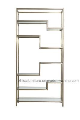 Modern Furniture Stainless Steel Five5 Layers Bookshelf