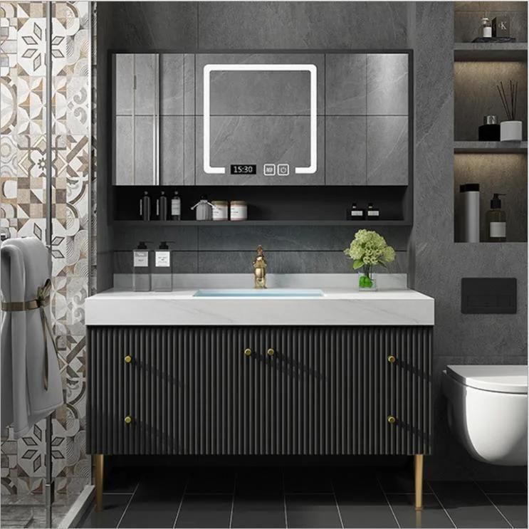 Italian Rock Board Bathroom Cabinet Modern Simplicity