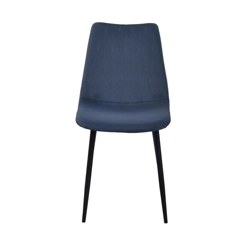 High Quality Kitchen Restaurant Dining Room Furniture Blue Fabric Modern Chairs