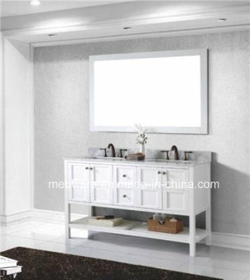 New Design Double Sink Wooden Bathroom Vanity Cabinet