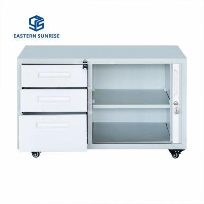Modern Office Furniture Metal Mobile PED with 3 Drawers and Roller Shutter Cabinet
