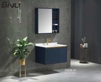700mm Wall Mounted Stainless Steel Bathroom Vanity Bathroom Furniture with Single Sink