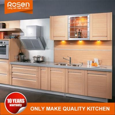 High Quality Practical Wood Grain Laminate Kitchen Cabinet Chinese Furniture