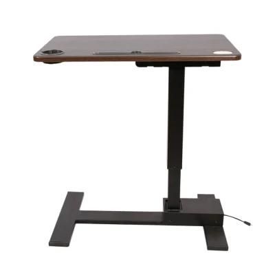 Smart Electric Bluetooth Movable Height Adjustable Side Table with Left and Right Sliding Wooden Table/Placement/Computer Table