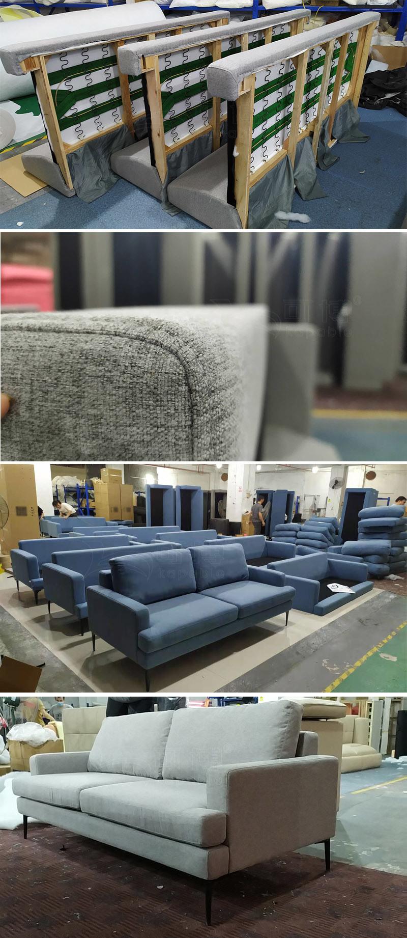 MID-Century Fabric Couch Classic Home Seating Modern Sofa Set for Living Room Furniture